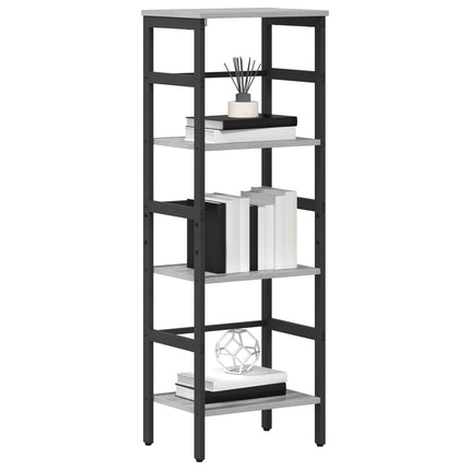 Hyllsystem Grå Sonoma 40 x 29,5 x 115 cm Konstruerat trä