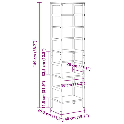 Hyllsystem Artisan Ek 40 x 29,5 x 149 cm Konstruerat trä
