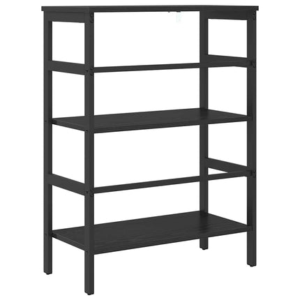 Hyllsystem Svart Ek 60 x 29,5 x 81 cm Konstruerat trä