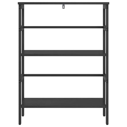 Hyllsystem Svart Ek 60 x 29,5 x 81 cm Konstruerat trä