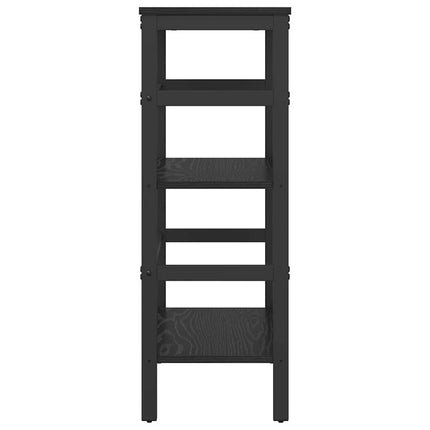 Hyllsystem Svart Ek 60 x 29,5 x 81 cm Konstruerat trä