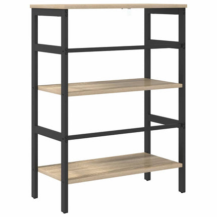 Hyllsystem 2 nivåer 60 x 29,5 x 81 cm Konstruerat trä Sonoma-ek
