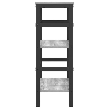 Hyllsystem Grå Sonoma 60 x 29,5 x 81 cm Konstruerat trä