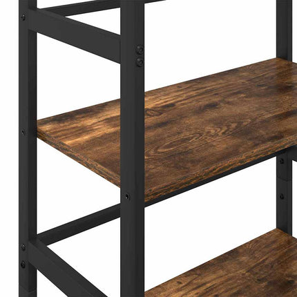 Hyllsystem Rökt ek 60 x 29,5 x 115 cm Konstruerat trä