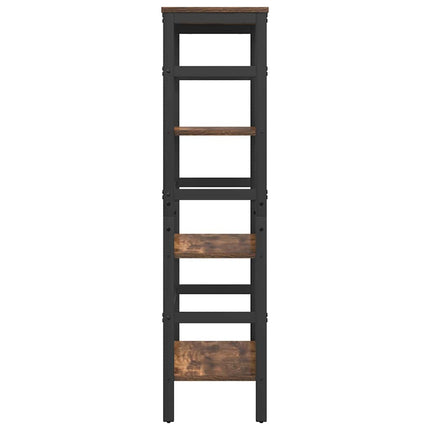 Hyllsystem Rökt ek 60 x 29,5 x 115 cm Konstruerat trä