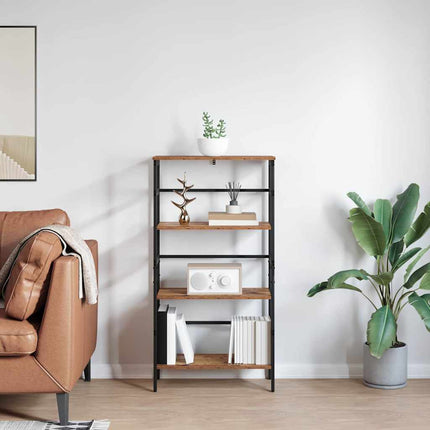 Hyllsystem Gammalt trä 60 x 29,5 x 115 cm Konstruerat trä