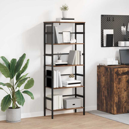 Hyllsystem Rökt ek 60 x 29,5 x 149 cm Konstruerat trä
