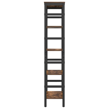 Hyllsystem Rökt ek 60 x 29,5 x 149 cm Konstruerat trä
