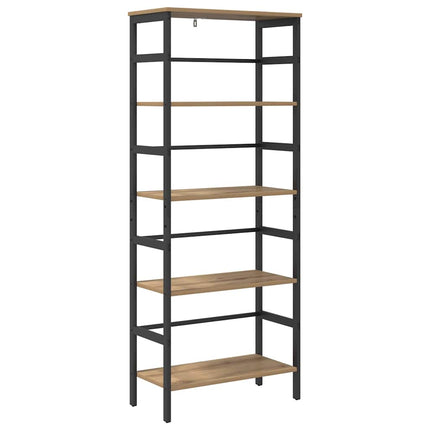 Hyllsystem 4 nivåer 60 x 29,5 x 149 cm Konstruerat trä