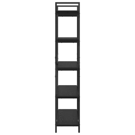 Hyllsystem Svart Ek 100 x 33,5 x 178 cm Konstruerat trä