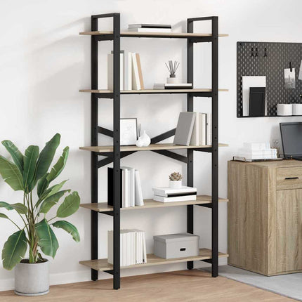 Hyllsystem Sonoma-ek 100 x 33,5 x 178 cm Konstruerat trä