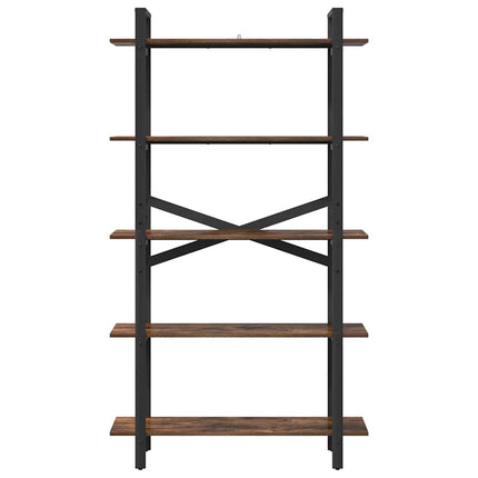 Hyllsystem Rökt ek 100 x 33,5 x 178 cm Konstruerat trä
