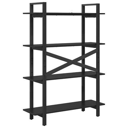 Hyllsystem Svart Ek 100 x 33,5 x 140 cm Konstruerat trä