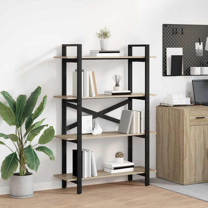 Hyllsystem Sonoma-ek 100 x 33,5 x 140 cm Konstruerat trä