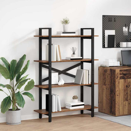 Hyllsystem Gammalt trä 100 x 33,5 x 140 cm Konstruerat trä