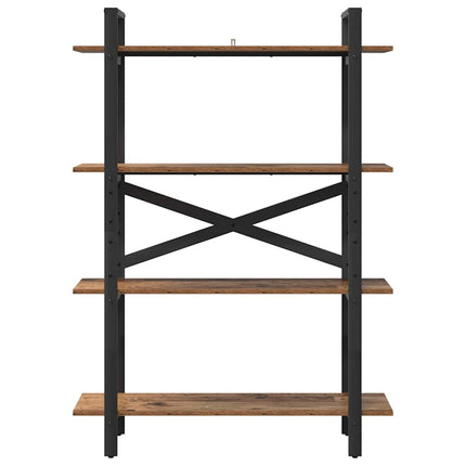 Hyllsystem 4 nivåer 100 x 33,5 x 140 cm Konstruerat trä