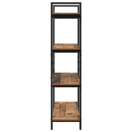 Hyllsystem 4 nivåer 100 x 33,5 x 140 cm Konstruerat trä