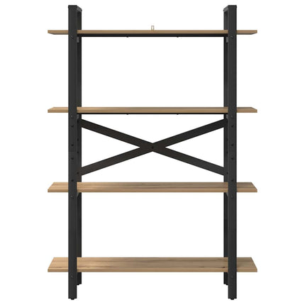 Hyllsystem 4 nivåer 100 x 33,5 x 140 cm Konstruerat trä