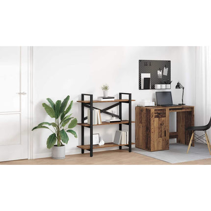 Hyllsystem 3 nivåer 100 x 33,5 x 102 cm Konstruerat trä