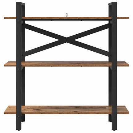 Hyllsystem 3 nivåer 100 x 33,5 x 102 cm Konstruerat trä