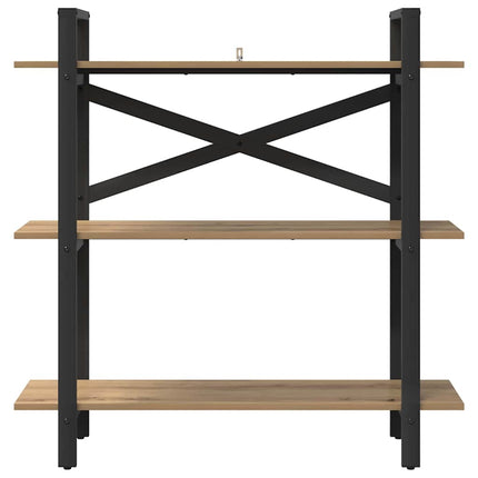 Hyllsystem 3 nivåer 100 x 33,5 x 102 cm Konstruerat trä