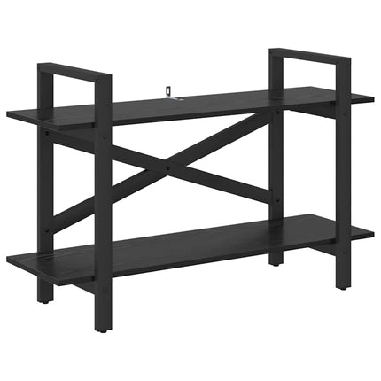 Hyllsystem Svart Ek 100 x 33,5 x 64 cm Konstruerat trä