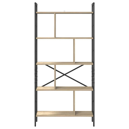 Hyllsystem Sonoma-ek 75 x 30 x 156 cm Konstruerat trä