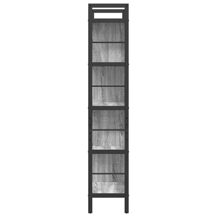 Hyllsystem Grå Sonoma 75 x 30 x 156 cm Konstruerat trä