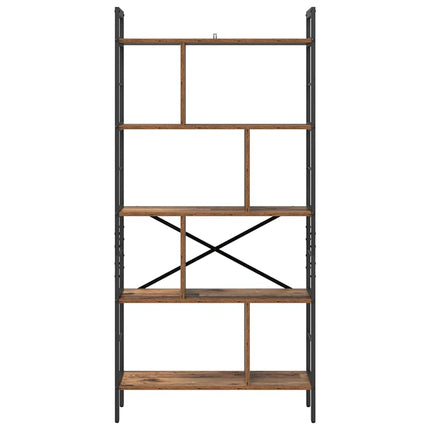 Hyllsystem Gammalt trä 75 x 30 x 156 cm Konstruerat trä