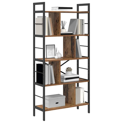 Hyllsystem 9 nivåer 75 x 30 x 156 cm Konstruerat trä