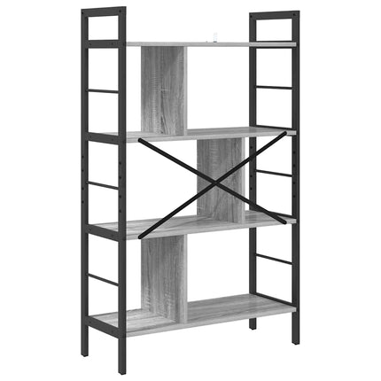 Hyllsystem Grå Sonoma 75 x 30 x 123,5 cm Konstruerat trä
