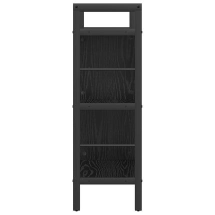 Hyllsystem Svart Ek 75 x 30 x 91 cm Konstruerat trä