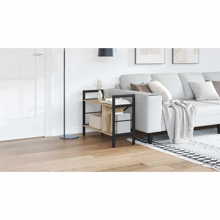 Hyllsystem 3 nivåer 75 x 30 x 58,5 cm Konstruerat trä Sonoma-ek
