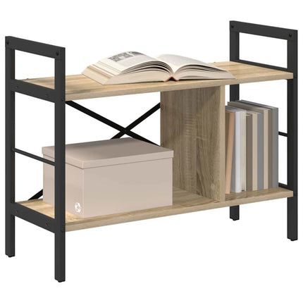 Hyllsystem 3 nivåer 75 x 30 x 58,5 cm Konstruerat trä Sonoma-ek