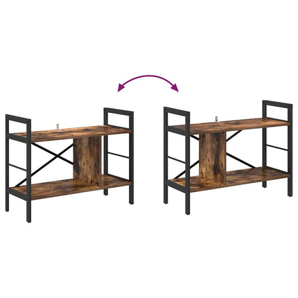 Hyllsystem Rökt ek 75 x 30 x 58,5 cm Konstruerat trä