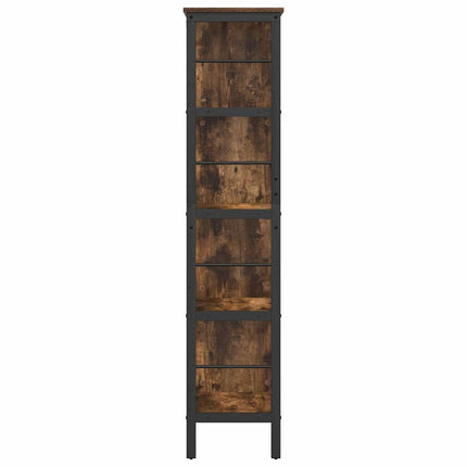 Hyllsystem Rökt ek 82 x 32 x 144,5 cm Konstruerat trä
