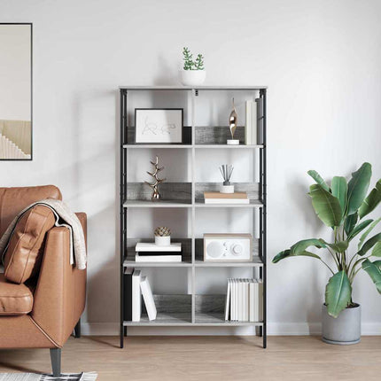 Hyllsystem Grå Sonoma 82 x 32 x 144,5 cm Konstruerat trä