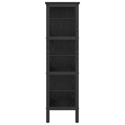 Hyllsystem Svart Ek 82 x 32 x 112 cm Konstruerat trä