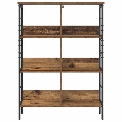 Hyllsystem 6 nivåer 82 x 32 x 112 cm Konstruerat trä