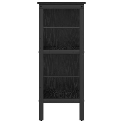 Hyllsystem Svart Ek 82 x 32 x 79 cm Konstruerat trä