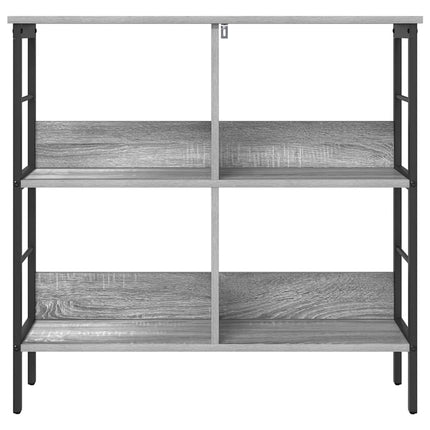 Hyllsystem 4 nivåer 82 x 32 x 79 cm Konstruerat trä Grå Sonoma