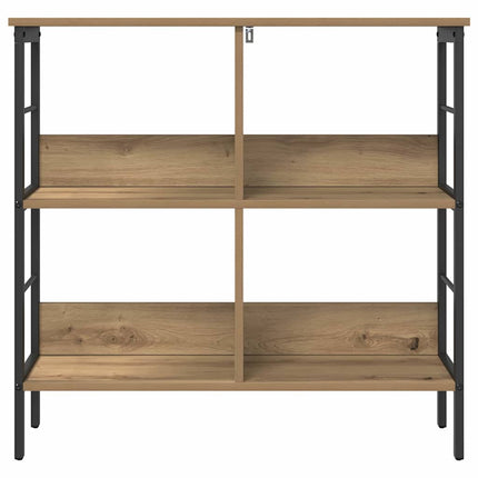 Hyllsystem 4 nivåer 82 x 32 x 79 cm Konstruerat trä Artisan Ek
