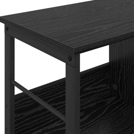 Hyllsystem Svart Ek 82 x 32 x 47 cm Konstruerat trä