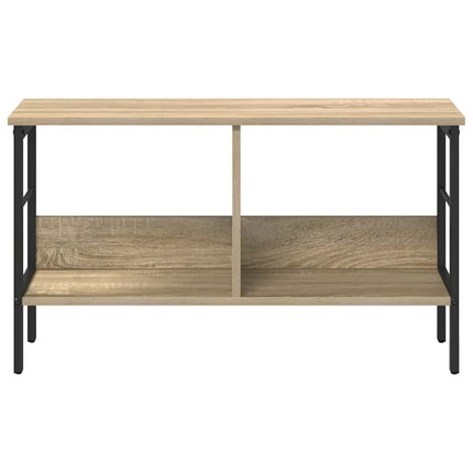 Hyllsystem 2 nivåer 82 x 32 x 47 cm Konstruerat trä Sonoma-ek
