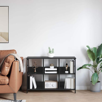 Hyllsystem Svart Ek 102 x 32 x 72,5 cm Konstruerat trä
