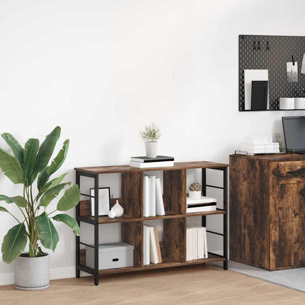 Hyllsystem Rökt ek 102 x 32 x 72,5 cm Konstruerat trä