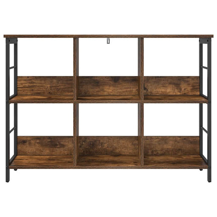 Hyllsystem Rökt ek 102 x 32 x 72,5 cm Konstruerat trä