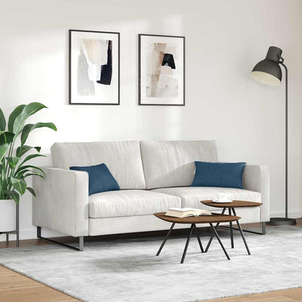 Sofakuddar 2 pcs Blå 50 x 30 cm tyg