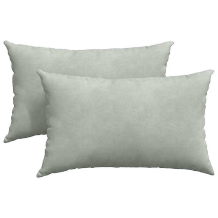 Sofakuddar 2 pcs Ljusgrå 50 x 30 cm Kordread tyg