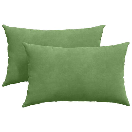 Sofakuddar 2 pcs Ljusgrön 50 x 30 cm Kordread tyg